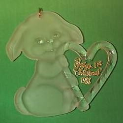 1988 Baby's First Christmas Acrylic Christmas Ornament The