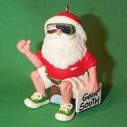 1983 Hitchhiking Santa Christmas Ornament | The Ornament Shop