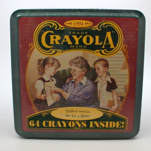 1994 Crayola Tin and Crayons Ornament Shop