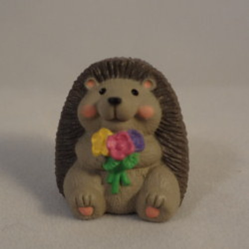 1992 Hedgehog With Flowers