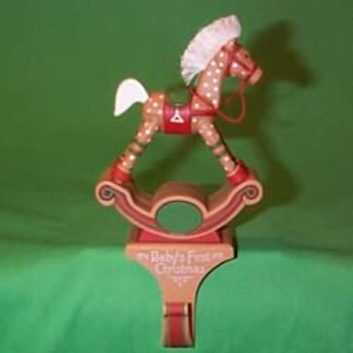 1984 Baby'S First Christmas Rocking Horse