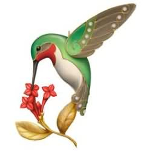 2016 Dazzling Hummingbird Hallmark ornament, QGO1591