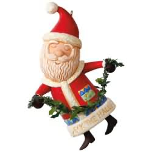 2017 Boughs of Holly Santa Hallmark ornament, QGO1725