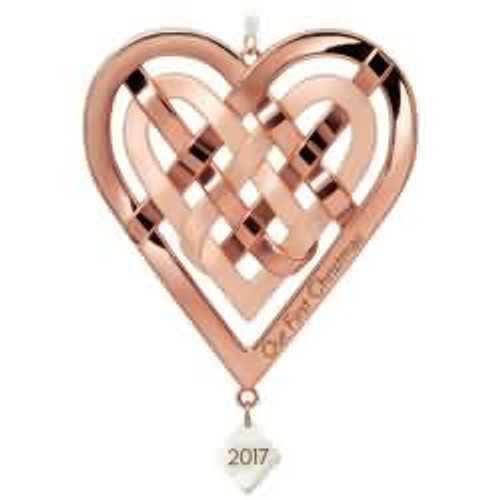 2017 Our First Christmas - Heart Hallmark ornament - QGO1285