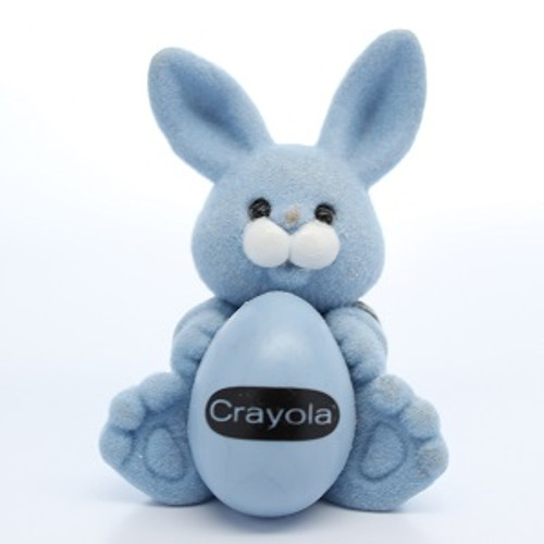 1987 Flocked Crayola Bunny - Blue