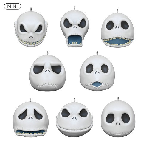 2020 The Many Faces of Jack Skellington - Mini Set Hallmark ornament, QXM8354