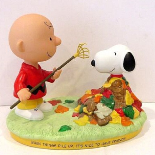 2002 Peanuts Working Together Figurine QPC4078