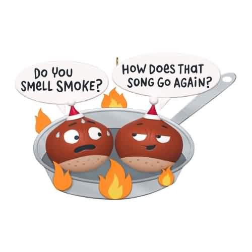 2025 Chestnuts Roasting Hallmark ornament (QGO2522)