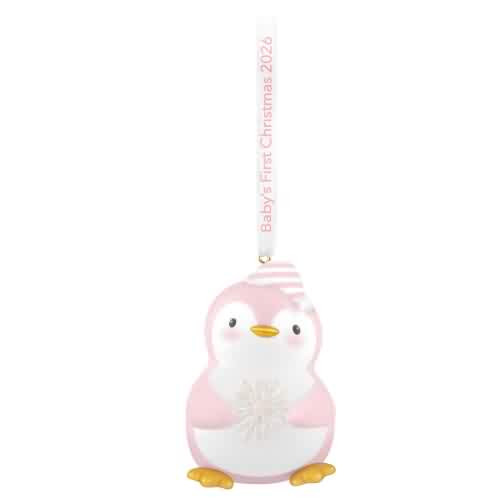 2026 Baby's 1st Christmas - Girl Hallmark ornament (QGO2926)