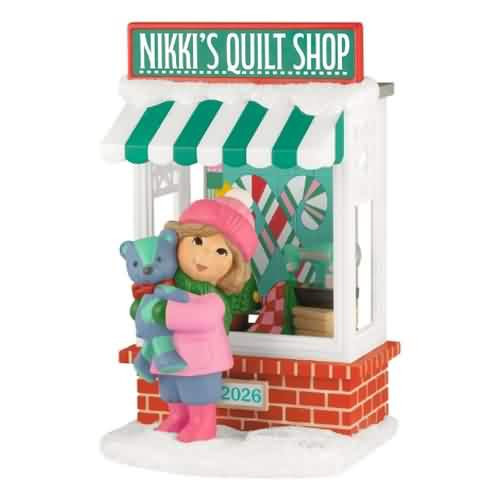 2026 Christmas Window #24 - Quilt Shop Hallmark ornament (QXC5634)