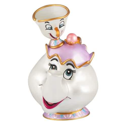 2026 Disney - Mrs. Potts and Chip - Beauty and the Beast 35th Anniversary Hallmark ornament (QXD6833)