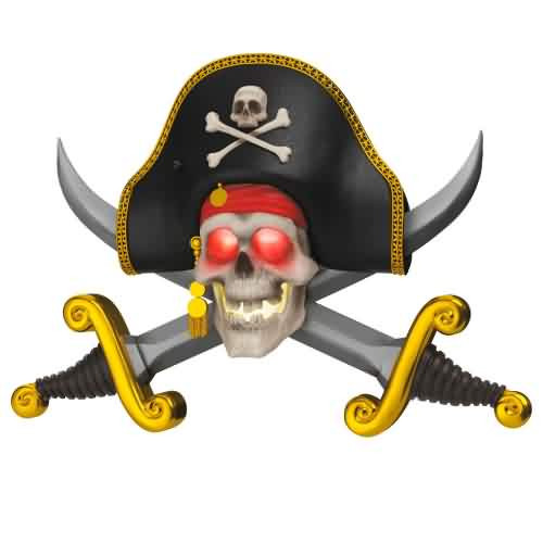 2026 Disney - The Talking Skull -  Pirates of the Caribbean Collection Hallmark ornament (QXD6773)