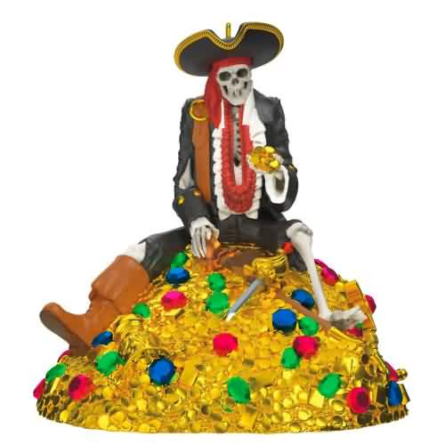 2026 Disney - Treasure Skeleton - Pirates of the Caribbean Collection Hallmark ornament (QXD6766)