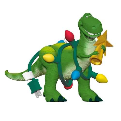 2026 Disney and Pixar Toy Story - Wrapped Up Rex Hallmark ornament (QXD6853)