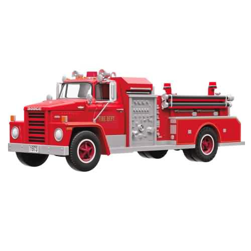 2026 Fire Brigade #24 - 1973 Dodge C800 Fire Engine Hallmark ornament (QXR8183)