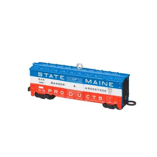 2026 Lionel Bangor & Aroostook State of Maine Boxcar Hallmark ornament (QXI1303)