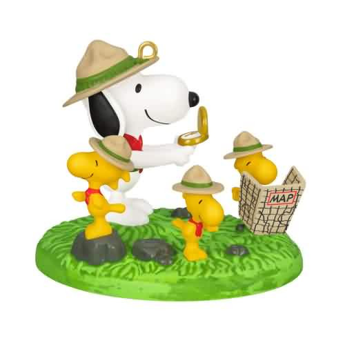 2026 Peanuts - Beagle Scouts - Orienteering Hallmark ornament (QXI1746)