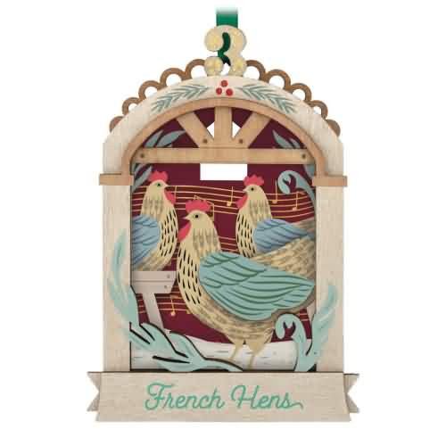 2026 Twelve Days of Christmas #3 - French Hens Hallmark ornament (QXR8142)