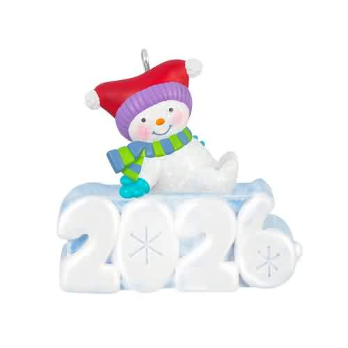 2026 A Snowy 2026 Hallmark ornament (QXM9256)