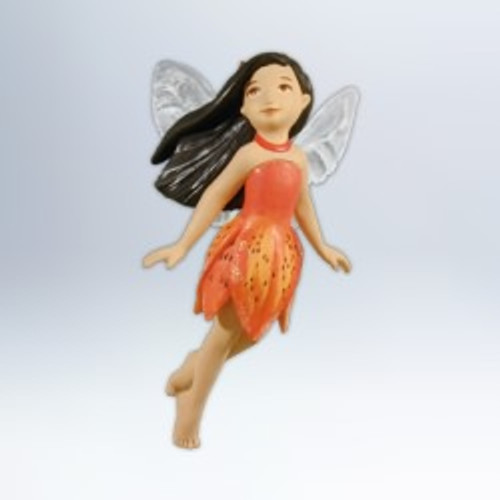 2012 Fairy Messenger #8 - Tiger Lily Fairy Hallmark ornament, QX8071