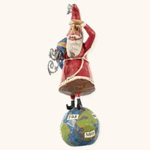 2008 Santa - Peace On Earth Hallmark ornament, QP1601