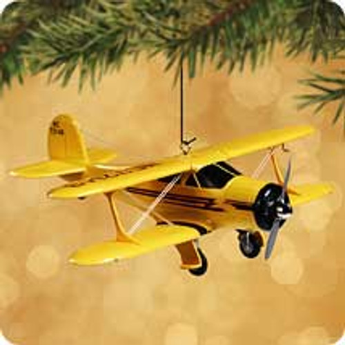 2002 Skys The Limit #6 - Staggerwing Hallmark ornament, QX8093
