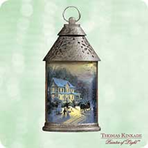 2003 Thomas Kinkade - Home For The Holidays Hallmark ornament, QXG8837