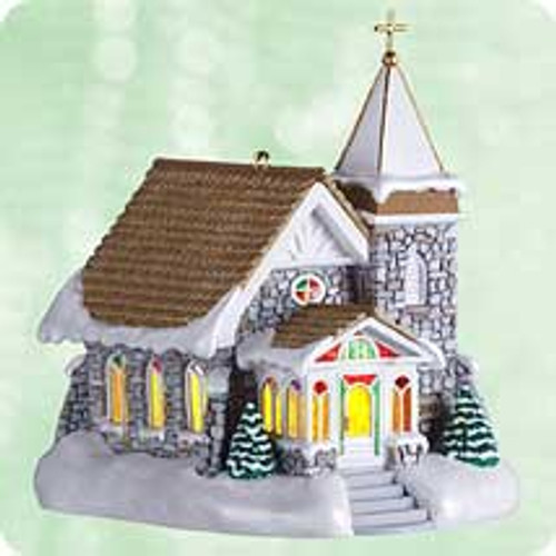 2003 Candlelight Services #6 - Fieldstone Church Hallmark ornament, QX7429