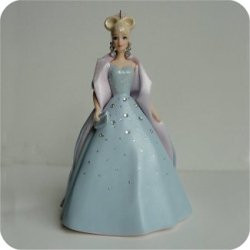 Barbie Porcelain Club 2000 Hallmark Ornaments Keepsake並行輸入品 2000 Hallmark Barbie Porcelain Keepsake Club Ornament 1st in Series Red Gown