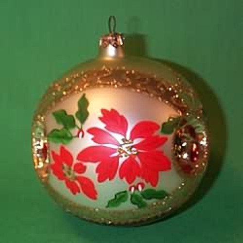 1998 Glass - Poinsettia - Red