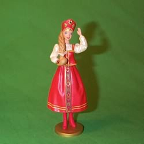 Russian Barbie 4th in Dolls of The World Series 1999 Hallmark Ornament Qx6369 for sale online 
