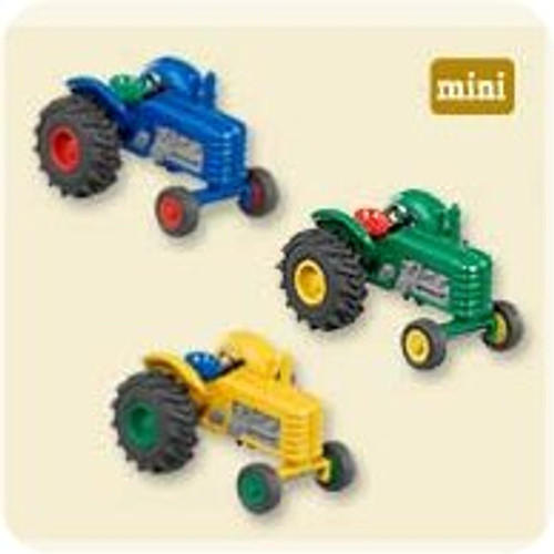 2007 Antique Tractors - Set of 3 Hallmark ornament, QXE9109