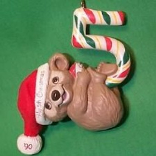 1990 Childs 5th Christmas - Bear 1990 Childs 5th Christmas - Bear