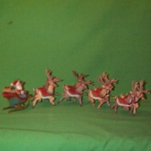 1992 Santa And Reindeer - Complete Set