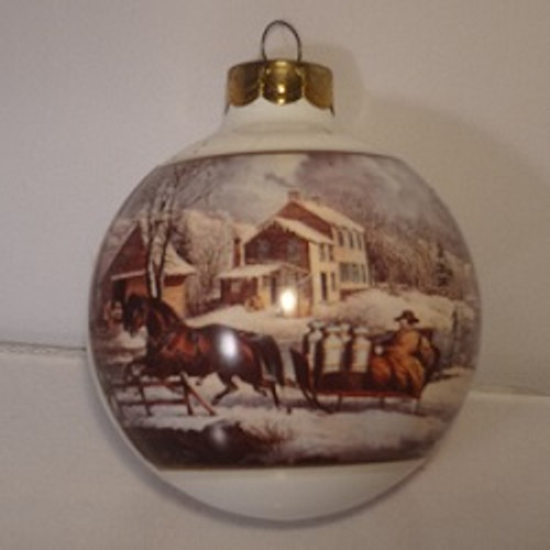 1987 Currier And Ives - Farm Scene (QX2829)