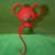 1977 Calico Mouse - Stocking Hanger