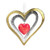 2023 Out Christmas Together - Metal Heart Hallmark ornament (QGO2889)