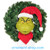 2024 Dr Seuss - Grinch Wreath Hallmark ornament, QFM3941