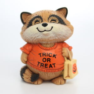 1983 Shirt Tales Raccoon Halloween Merry Miniature | The Ornament Shop