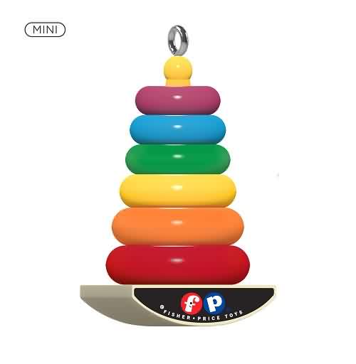 【ROCK】ファミリー、ミニチョキ 2021 Fisher Price - Mini Rock-A-Stack Hallmark Ornament | The