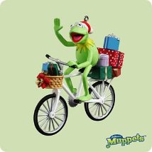 2004 Kermit The Frog - Bicycle Hallmark Ornament | The Ornament Shop
