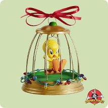 2004 LT - Tweety Deck The Halls - Music Hallmark Ornament | The