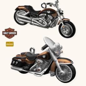 2008 Harley Davidson - Mini - Set of 2 | The Ornament Shop