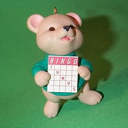 1995 Bingo Bear Christmas Ornament | The Ornament Shop