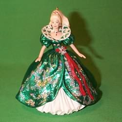 green emerald velvet dress 2004 Holiday Barbie (B5848) main image 1
