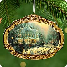 2000 Thomas Kinkade - Holiday Gathering Hallmark Ornament | The