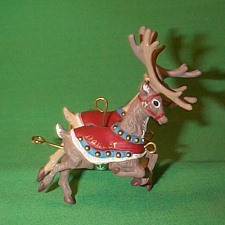 1992 Santa And Reindeer - Dasher And Dancer Christmas Ornament | The ...