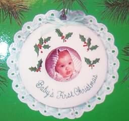 1984 Baby's First Christmas - Photo Christmas Ornament | The