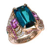 Mermaid Ring with Indicolite Tourmaline