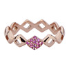 Lucia Pinky Stacking Ring with Pink Sapphire